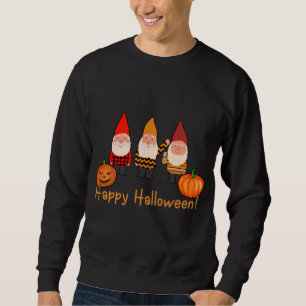 Happy Halloween Gnomes with Pumpkins Sweatshirt