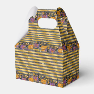 Happy Halloween Gold and Glitter Favour Box