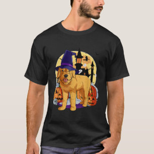 Happy Halloween Goldendoodle Dog Witch Pumpkin T S T-Shirt