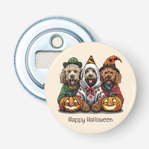 Happy Halloween Goldendoodle Dogs Bottle Opener