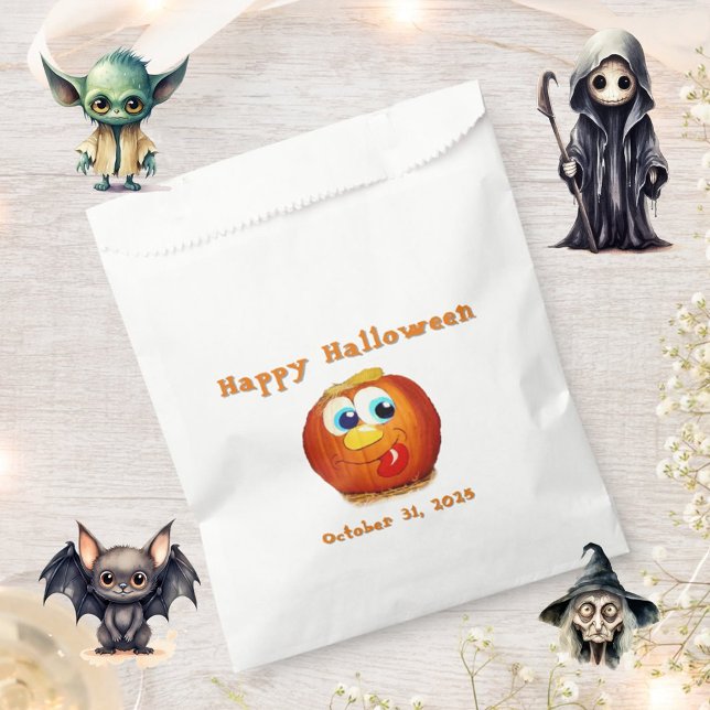 Happy Halloween goofy Jack-O-Lantern Favour Bag (Creator Uploaded)