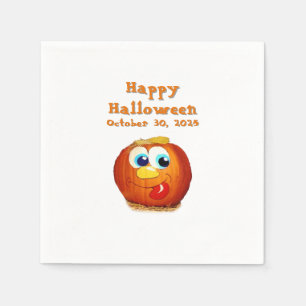 Happy Halloween goofy Jack-O-Lantern Napkin