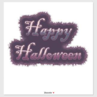 Happy Halloween Gothic Purple
