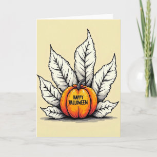 Happy Halloween Gourd Art Card