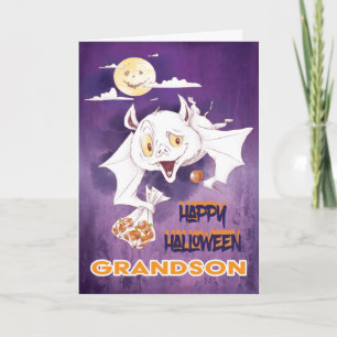 Happy Halloween Grandson Card
