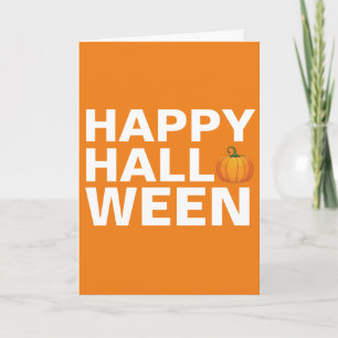 Happy Halloween Graphic Design Greeting Card