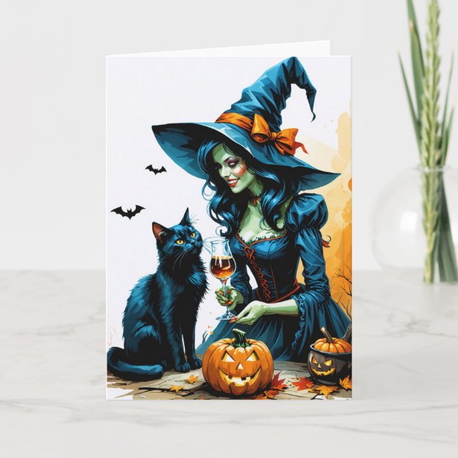 Happy Halloween Greeting Card (Front)