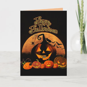 Happy Halloween greeting card
