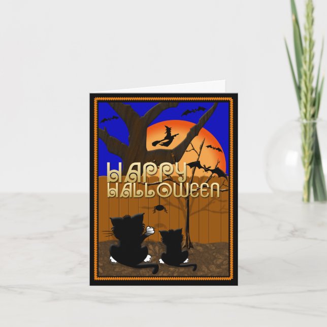 Happy Halloween Greeting Card (Front)