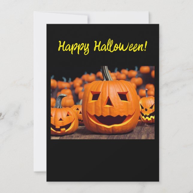 Happy Halloween Greeting Card (Front)