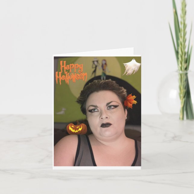 Happy Halloween Greeting Card (Front)