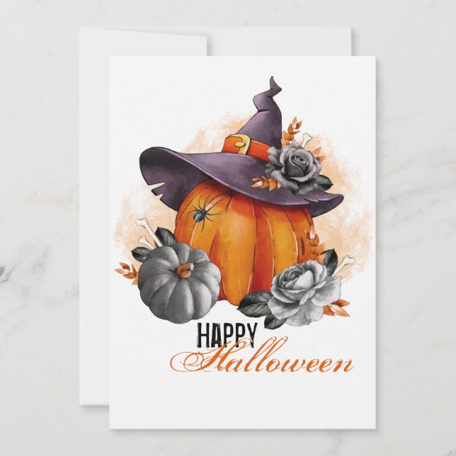 Happy Halloween Greeting Card (Front)