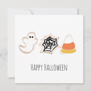 Happy Halloween Greeting Card Cookie Treats