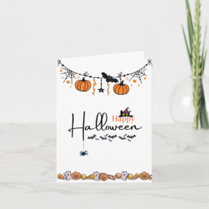 Happy Halloween Greeting Card Cute Spooky card
