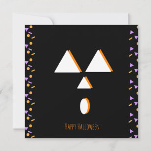 Happy Halloween Greeting Card Pumpkin Face Fun