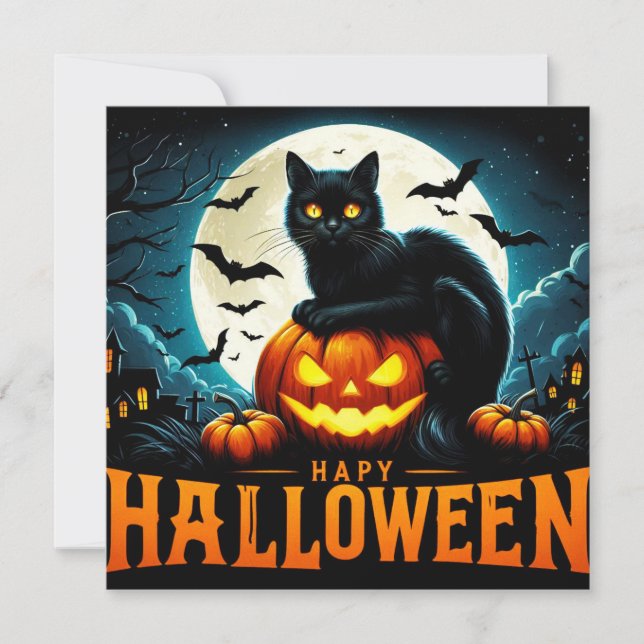 Happy Halloween Greeting Cards  (Front)