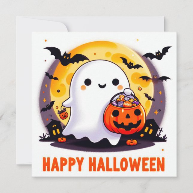 Happy Halloween Greeting Cards  (Front)