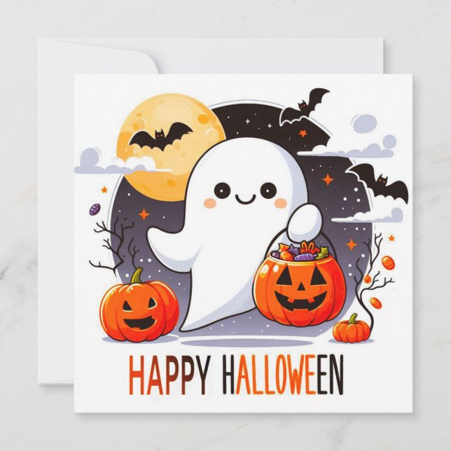 Happy Halloween Greeting Cards  (Front)