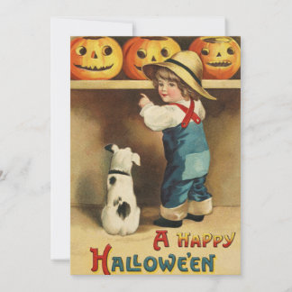 HAPPY HALLOWEEN GREETING DESIGN HOLIDAY CARD