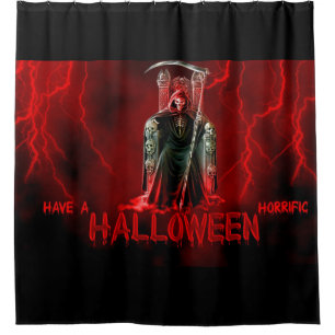 Happy halloween Grim Reaper Shower Curtain