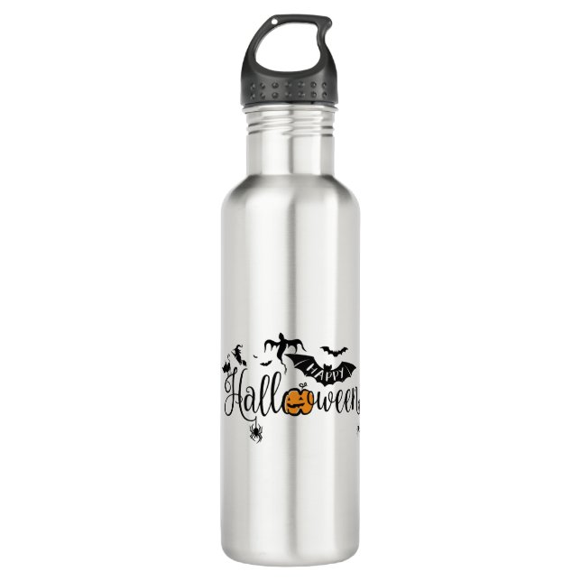 happy Halloween, Halloween party, funny Halloween  710 Ml Water Bottle (Front)