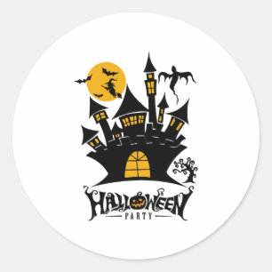 happy Halloween, Halloween party, funny Halloween Classic Round Sticker
