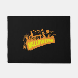 happy Halloween, Halloween party, funny Halloween Doormat