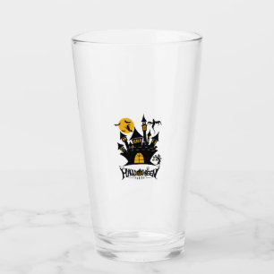 happy Halloween, Halloween party, funny Halloween Glass