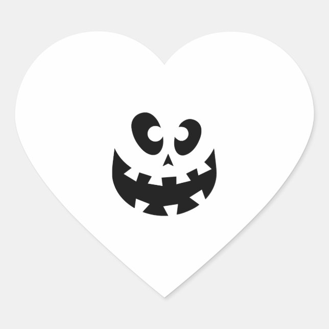 happy Halloween, Halloween party, funny Halloween  Heart Sticker (Front)