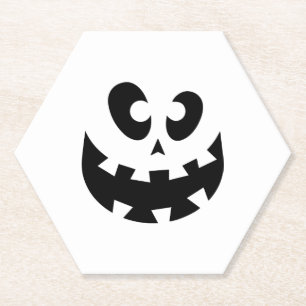 happy Halloween, Halloween party, funny Halloween  Paper Coaster