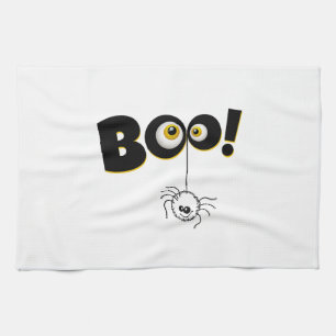 happy Halloween, Halloween party, funny Halloween  Tea Towel
