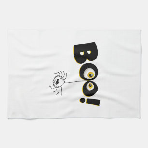 happy Halloween, Halloween party, funny Halloween Tea Towel