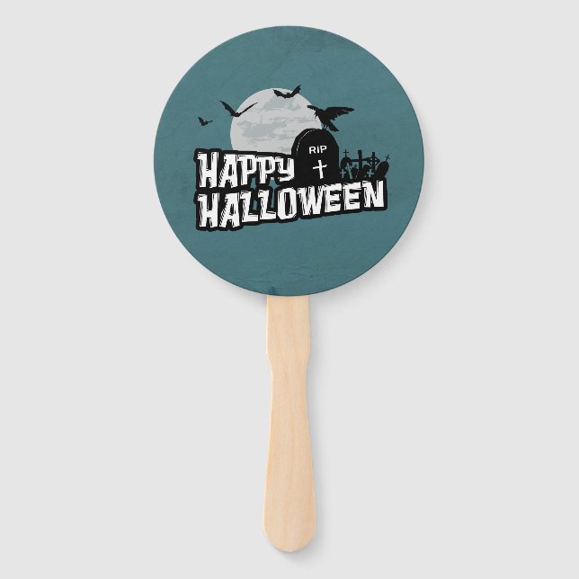 Happy Halloween Hand Fan (Front)