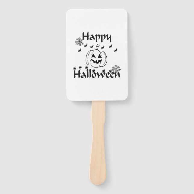 Happy Halloween Hand Fan (Front)