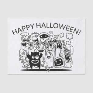 HAPPY HALLOWEEN! HAPPY MONSTERS Tissue Paper