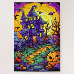 Happy Halloween   Haunted House Jigsaw Puzzle