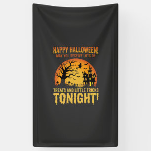 Happy Halloween Haunted House Trick or Treat Banner