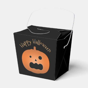 Happy Halloween Haunted Jack O Lantern Pumpkin Favour Box