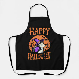 Happy Halloween Hedgehog Witch Apron