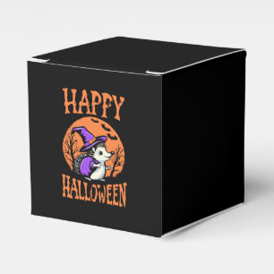 Happy Halloween Hedgehog Witch Favour Box