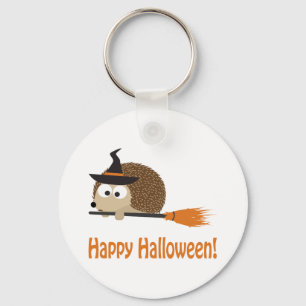 Happy Halloween! Hedgehog Witch Key Ring