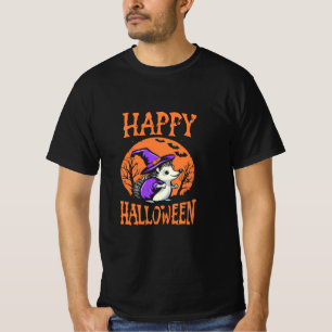 Happy Halloween Hedgehog Witch T-Shirt