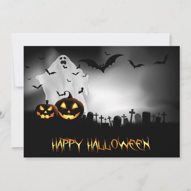 Happy Halloween  Holiday Card (Front)