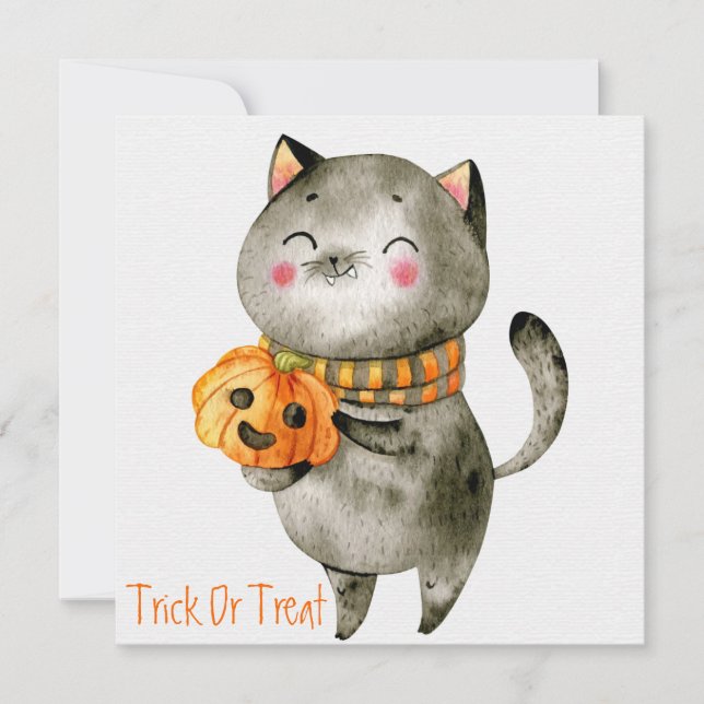 Happy Halloween Holiday Card (Front)