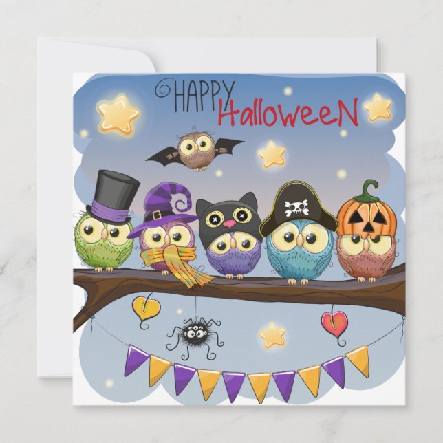 Happy Halloween Holiday Card (Front)
