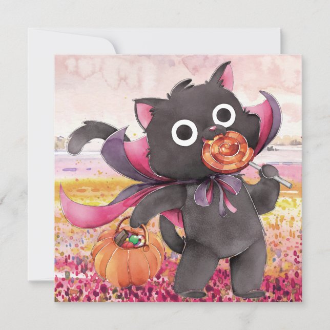 Happy Halloween Holiday Card (Front)