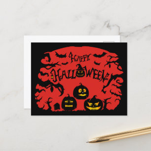 Happy Halloween Holiday Postcard