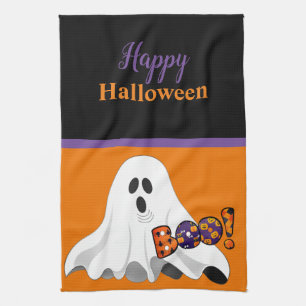 Happy Halloween Home Decorative Tea Towel