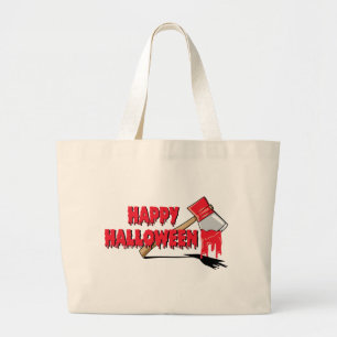Happy Halloween Horror Large Tote Bag
