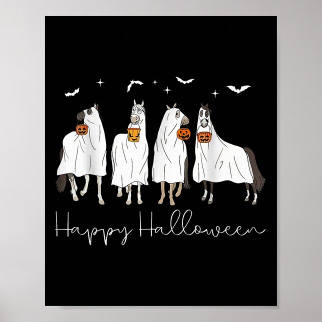 Happy Halloween Horse Ghost 2025  Poster (Front)